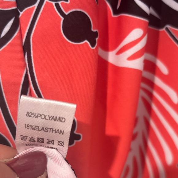 Swim Top Coral Floral Tankini - Picture 9 of 9